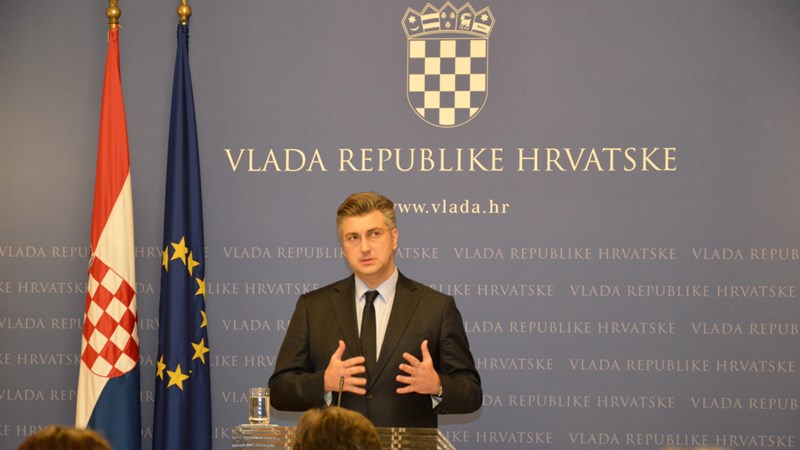 Predsjednik Vlade Plenković: Forte ove Vlade bit će politička stabilnost zemlje, poruka dijaloga i smanjivanja podjela